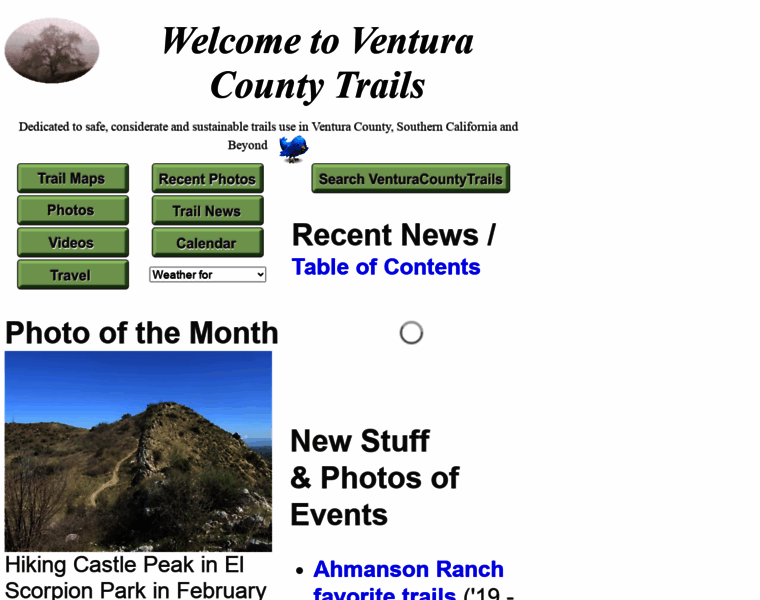 Venturacountytrails.org thumbnail