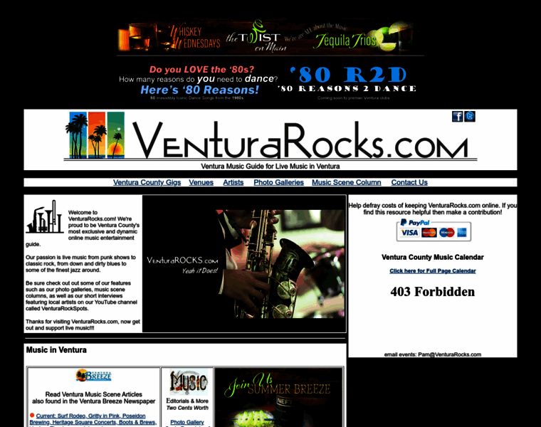 Venturarocks.com thumbnail