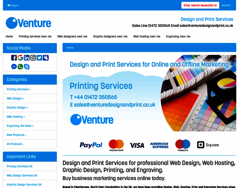 Venturewebdesign.uk thumbnail