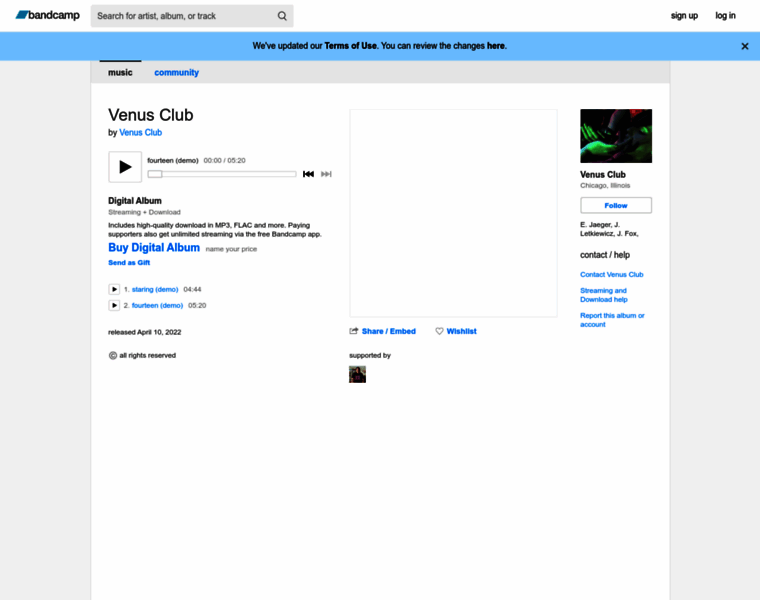 Venusclub.bandcamp.com thumbnail