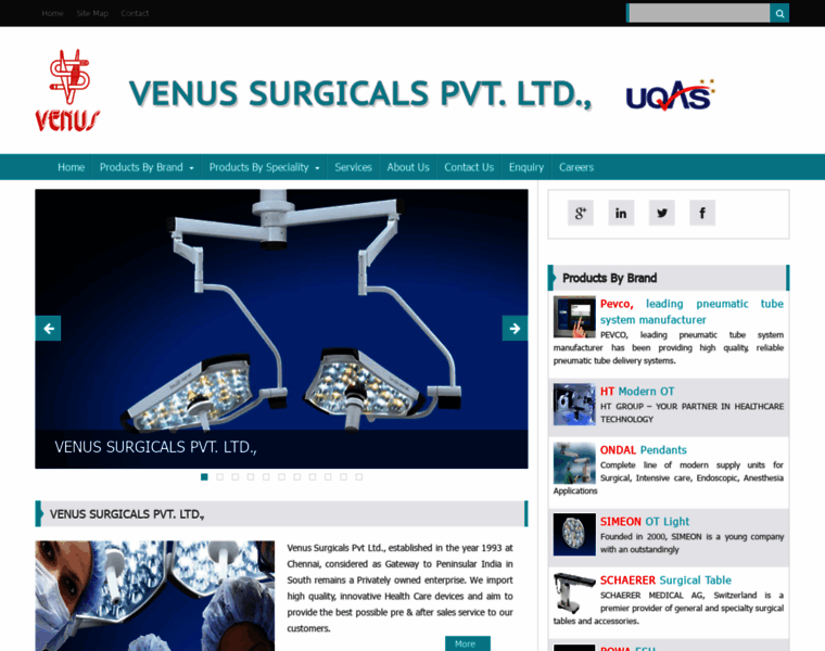 Venussurgicals.com thumbnail