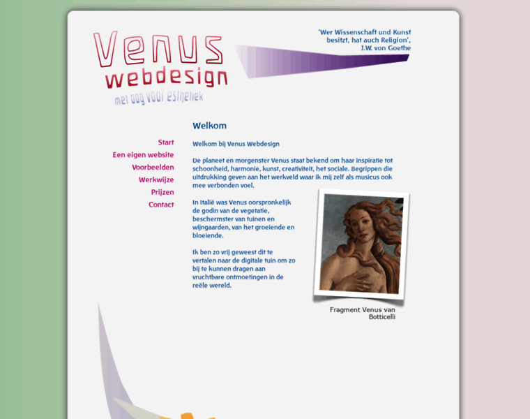 Venuswebdesign.nl thumbnail
