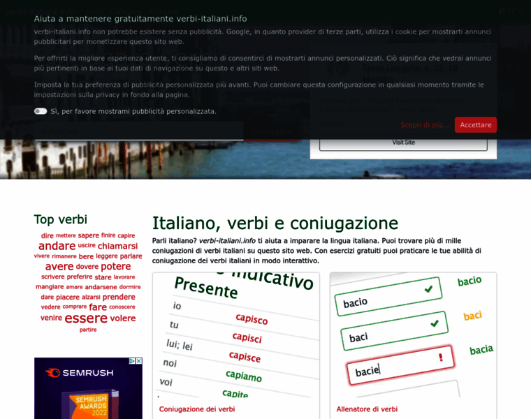 Verbi-italiani.info thumbnail