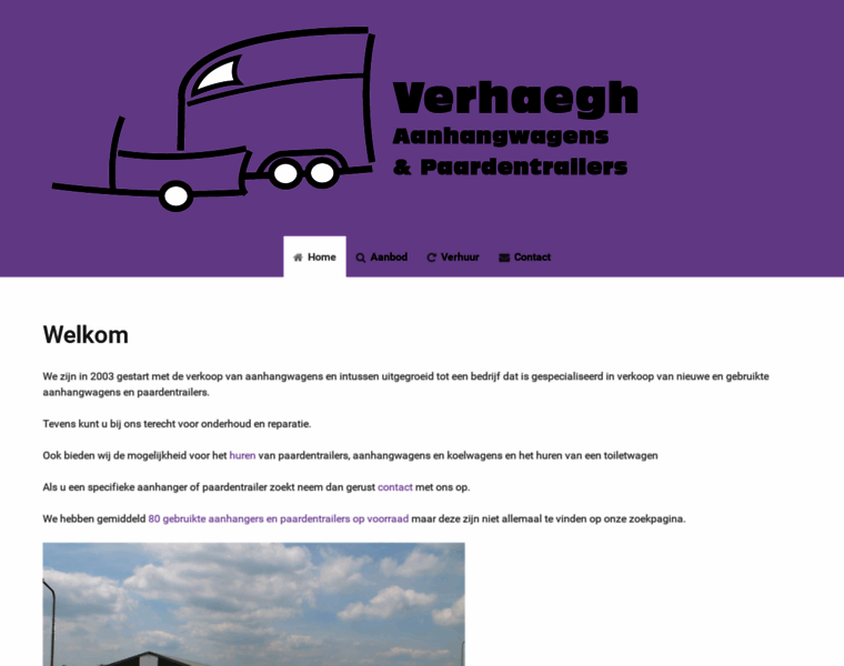 Verhaeghaanhangwagens.nl thumbnail