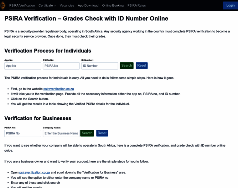 Verification-psira.co.za thumbnail Verification-psira.co.za thumbnail