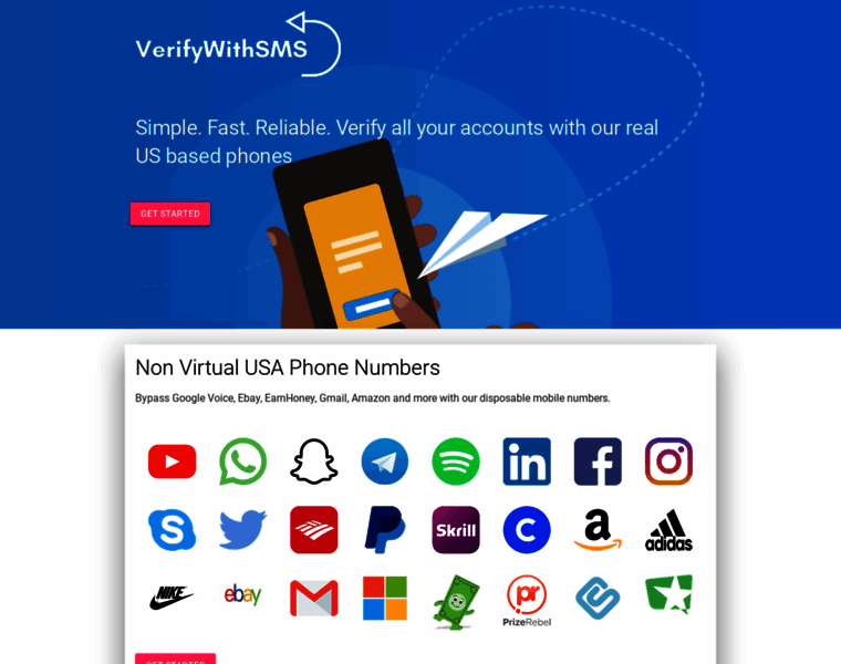 Verifywithsms.com thumbnail