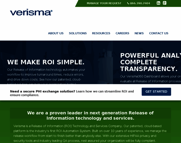 Verismasystems.com thumbnail