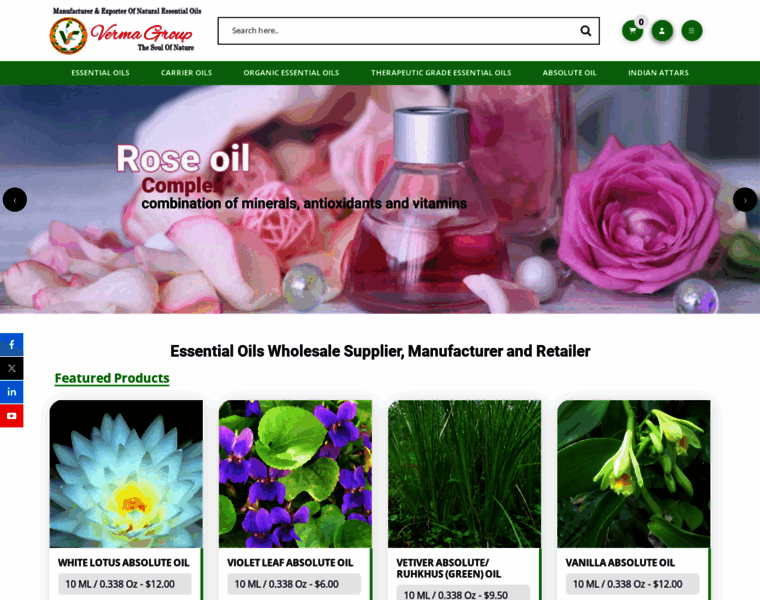 Vermaessentialoils.com thumbnail