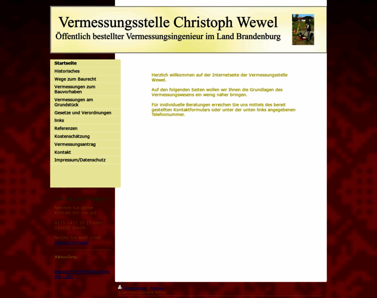 Vermessung-wewel.de thumbnail