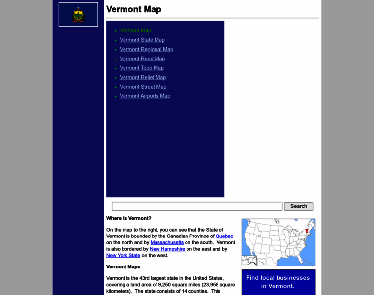Vermont-map.org thumbnail