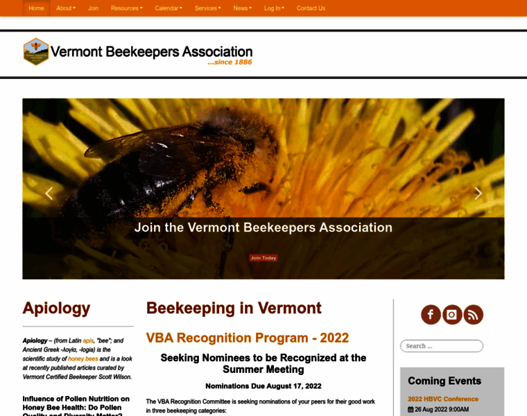 Vermontbeekeepers.org thumbnail