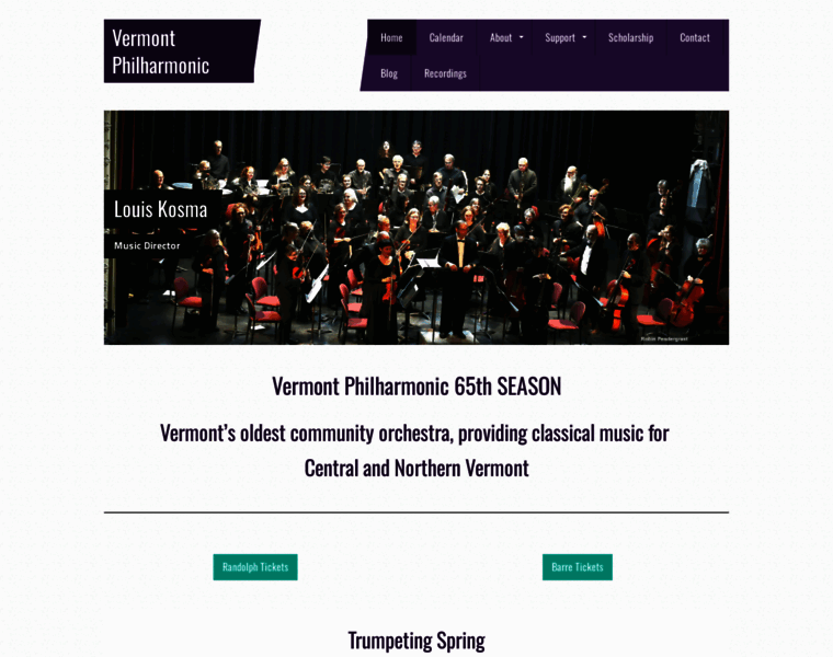 Vermontphilharmonic.com thumbnail
