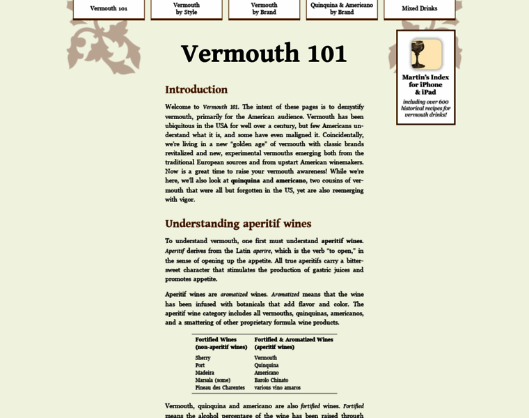 Vermouth101.com thumbnail