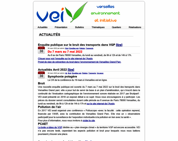 Versaillesenvironnementinitiative.fr thumbnail