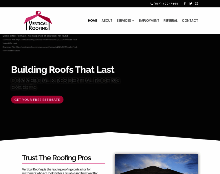 Verticalroofing.com thumbnail