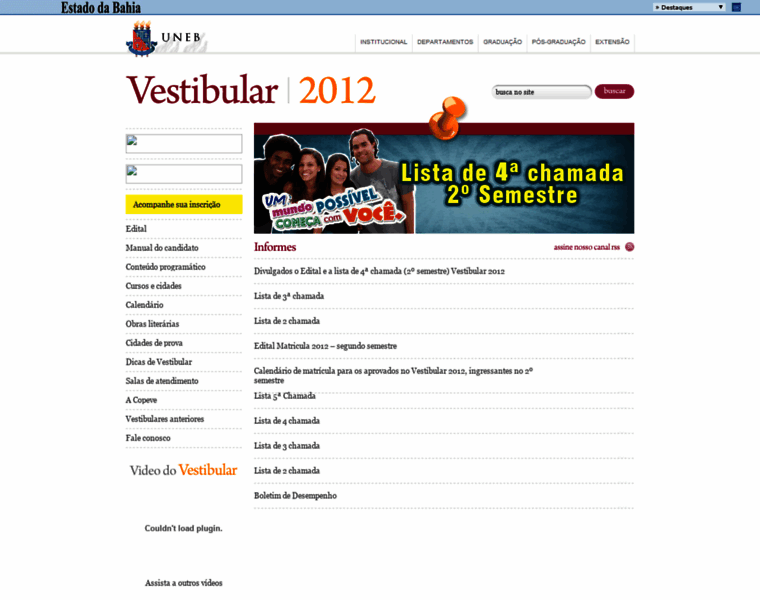 Vestibular2012.uneb.br thumbnail
