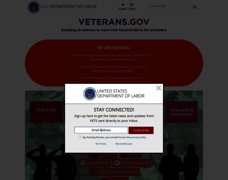 Veterans.gov thumbnail