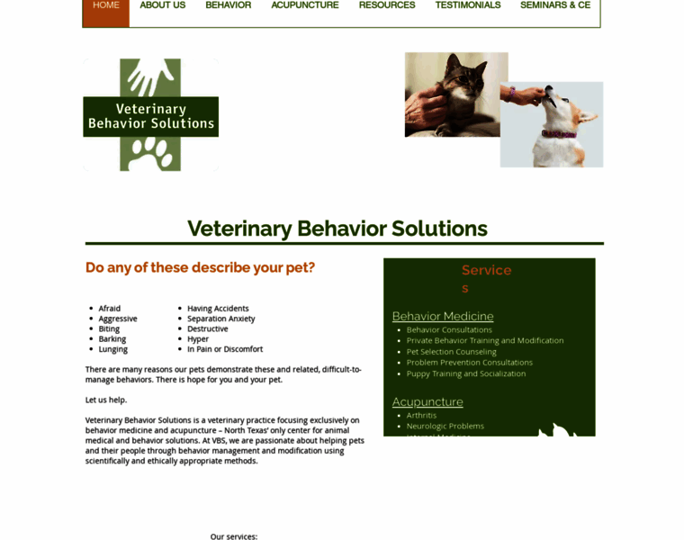 Veterinarybehaviorsolutions.com thumbnail