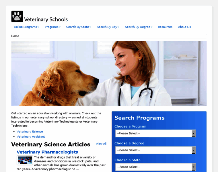 Veterinaryschools.com thumbnail
