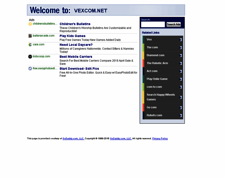 Vexcom.net thumbnail