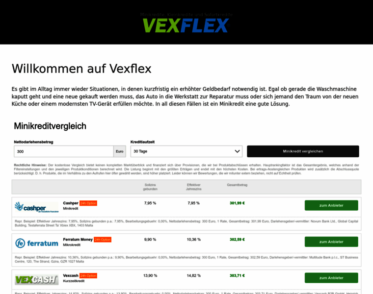Vexflex.com thumbnail