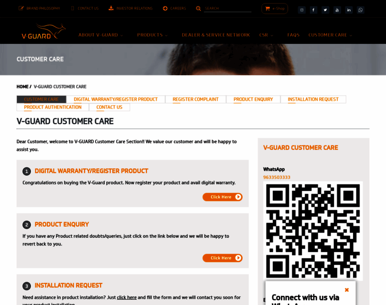Vguardservice.in thumbnail Vguardservice.in thumbnail