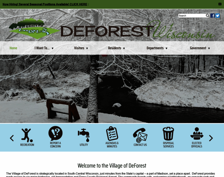 Vi.deforest.wi.us thumbnail