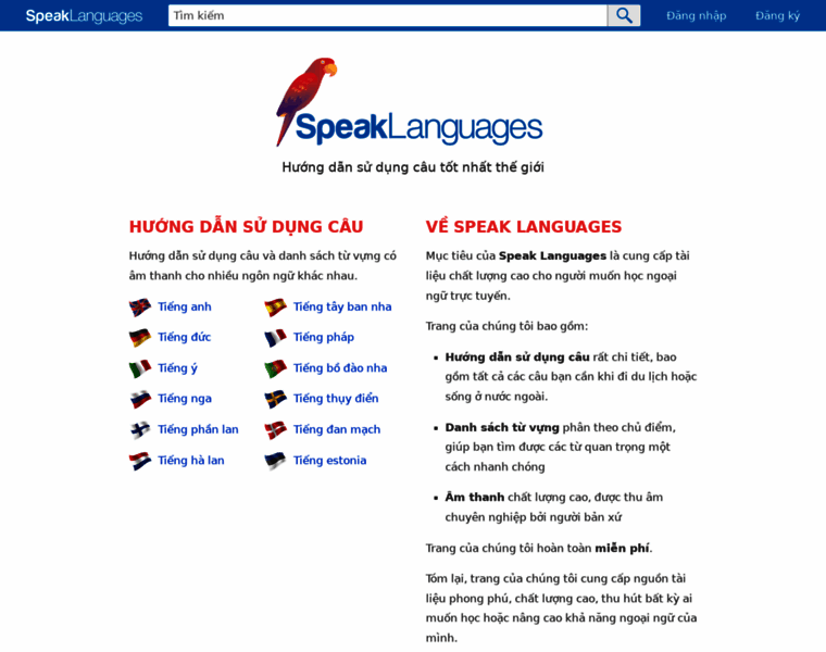 Vi.speaklanguages.com thumbnail