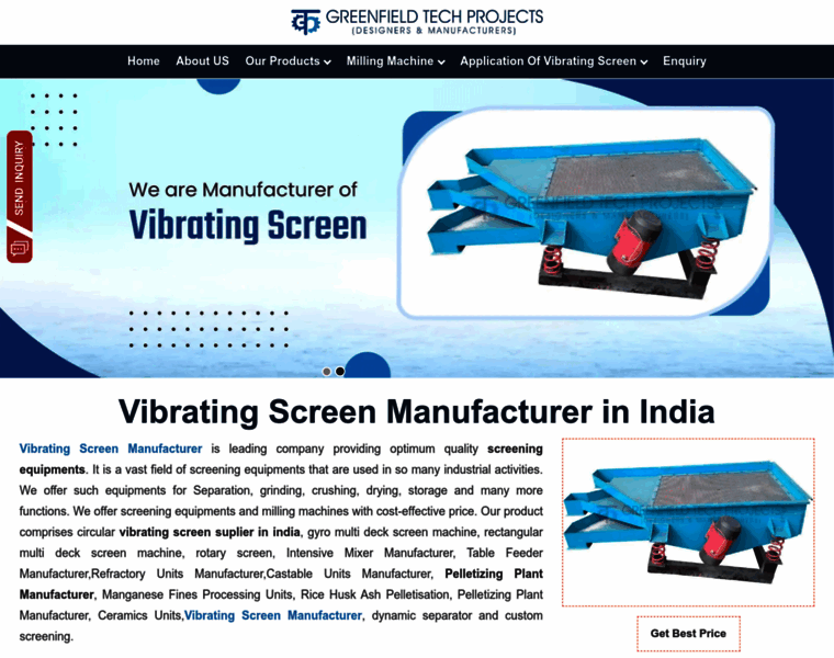 Vibratingscreenmanufacturer.com thumbnail