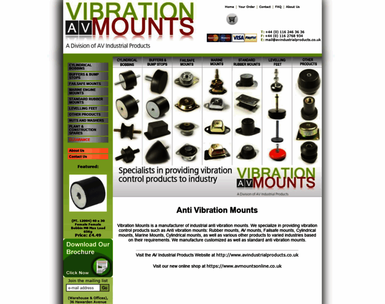 Vibration-mounts.co.uk thumbnail