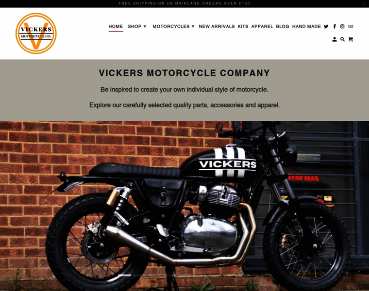 Vickersmotorcycles.com thumbnail