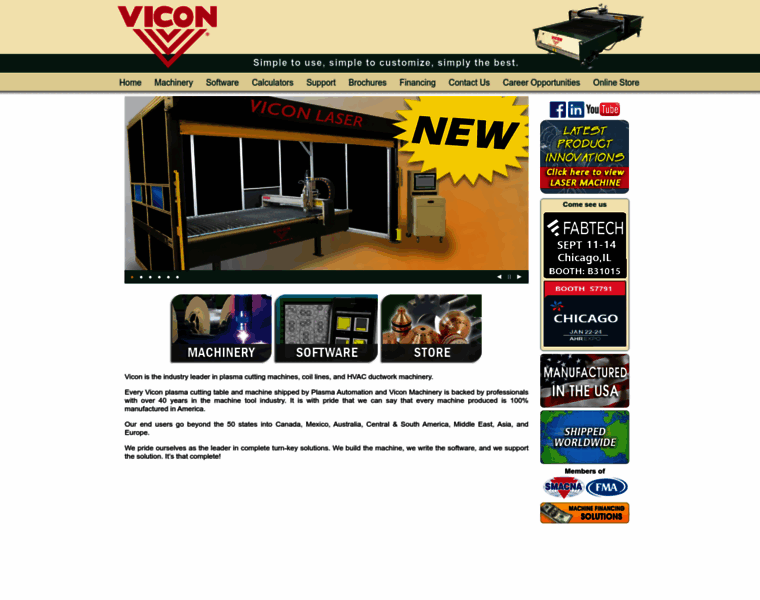 Viconmachinery.com thumbnail