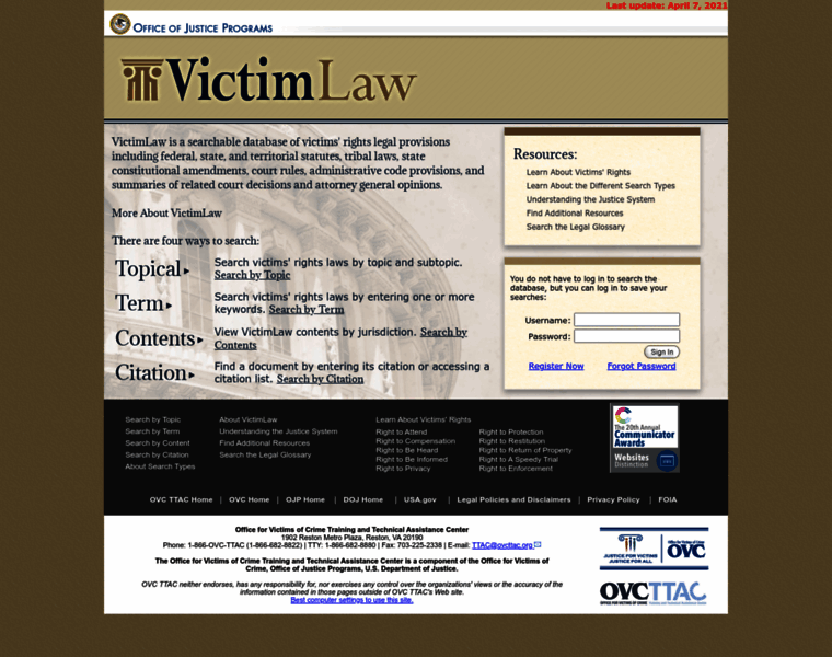 Victimlaw.info thumbnail