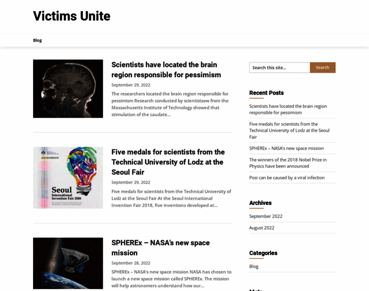 Victims-unite.net thumbnail