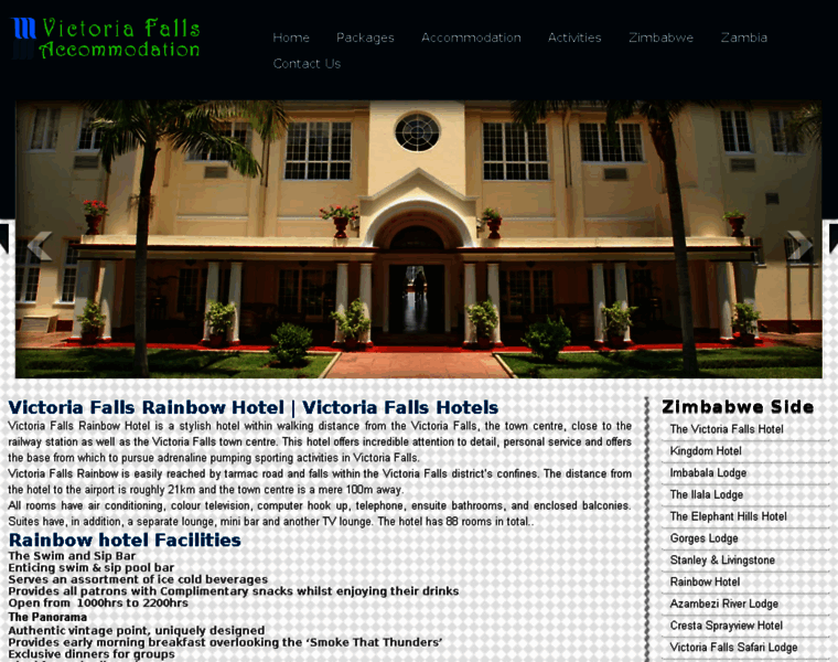 Victoria-falls-rainbow-hotel.com thumbnail