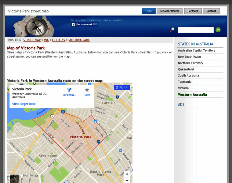 Victoria-park-wa.street-map.net.au thumbnail