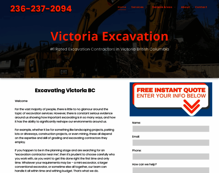 Victoriaexcavation.com thumbnail