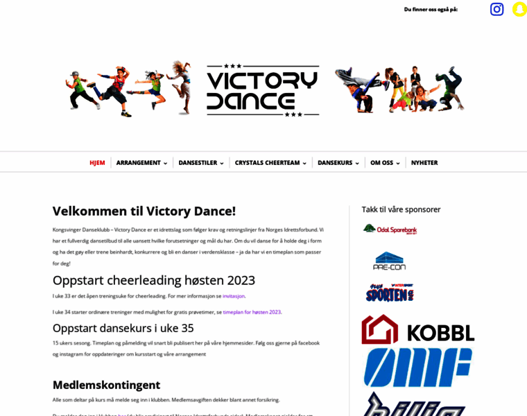 Victorydance.no thumbnail