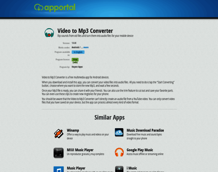 Video-to-mp3-converter.apportal.co thumbnail