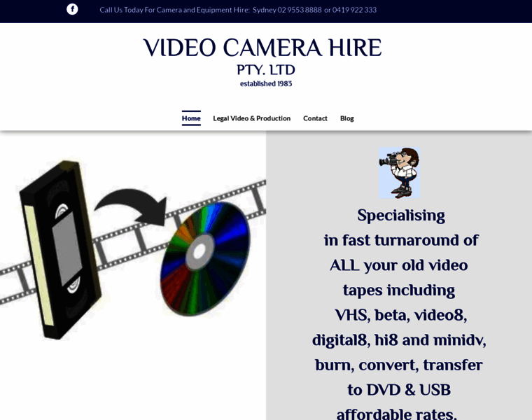 Videocamerahire.com.au thumbnail