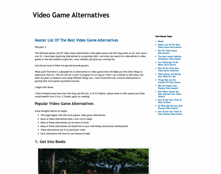 Videogamealternatives.com thumbnail