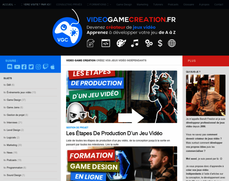 Videogamecreation.fr thumbnail
