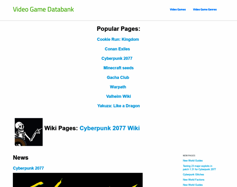 Videogamedatabank.com thumbnail