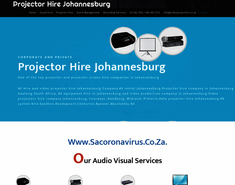 Videoprojectors.co.za thumbnail
