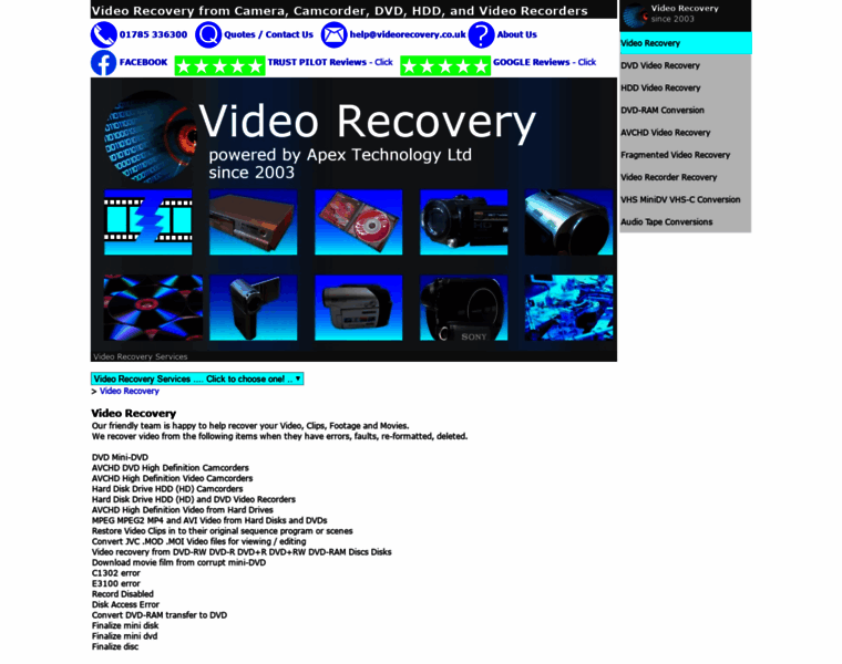 Videorecovery.co.uk thumbnail