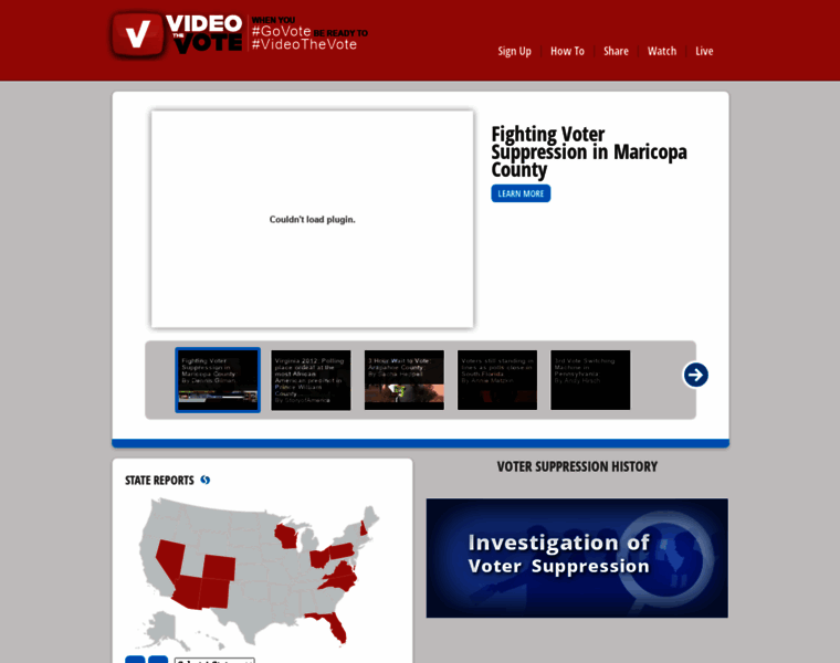 Videothevote.org thumbnail