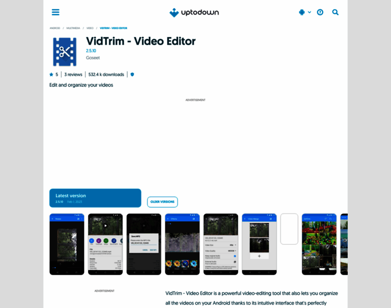 Vidtrim-video-editor.en.uptodown.com thumbnail