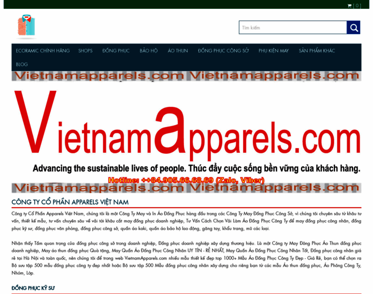 Vietnamapparels.com thumbnail