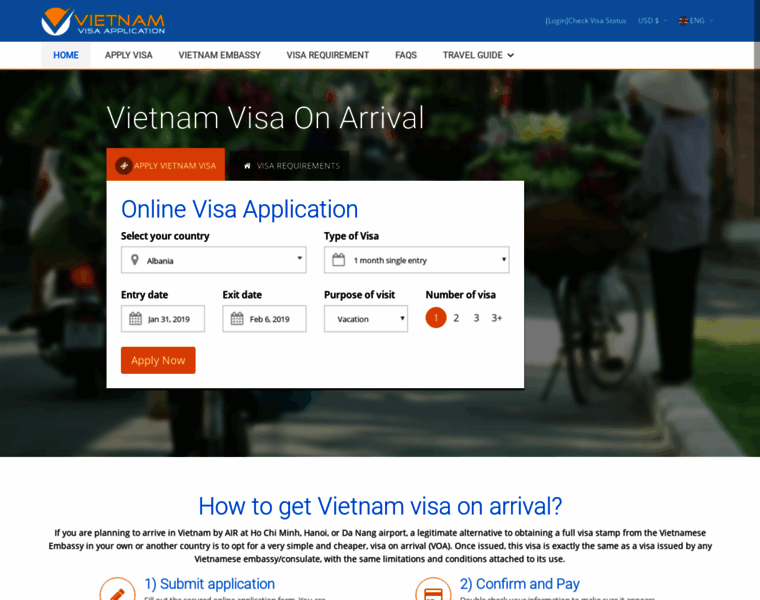 Vietnamvisaapplication.com thumbnail