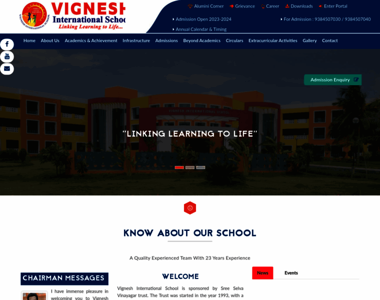 Vigneshinternationalschool.edu.in thumbnail